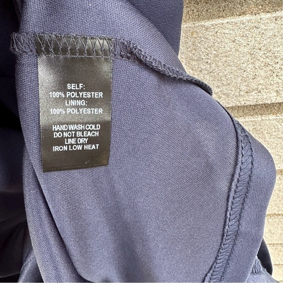 NWT Lulu’s Glamorous Grace Navy Blue Skater Dress - Picture 11 of 12